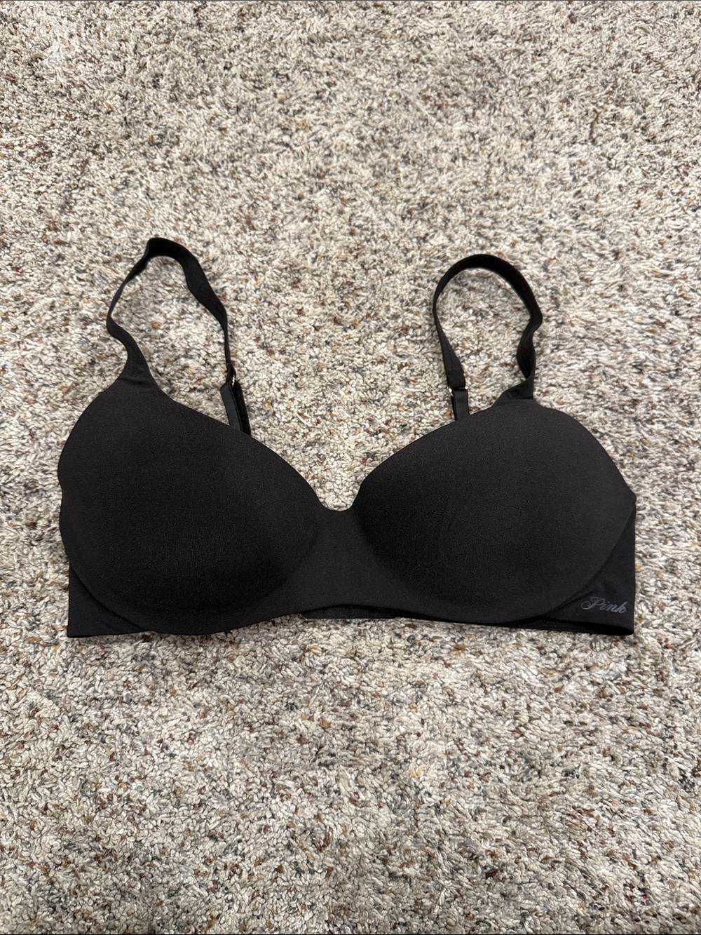 PINK Victoria's Secret Black Seamless Contour Bra